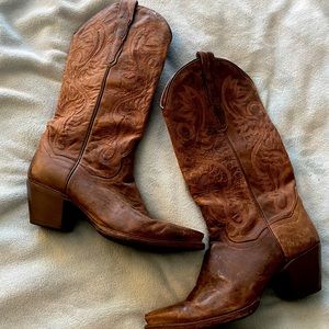 Dan Post Premium Leather Cowboy Boots